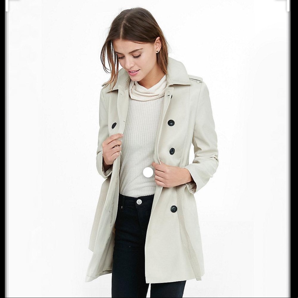 Express Light Brown Trench Coat